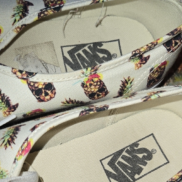 White Sneakers with Pineapple Print - Picture 5 of 12